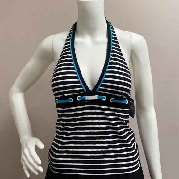 Nautica Striped Tankini Top - Picture 1 of 8